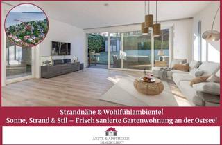 Wohnung kaufen in 23683 Scharbeutz, Scharbeutz - Strandnähe & Wohlfühlambiente! Sonne, Strand & Stil - Frisch sanierte Gartenwohnung an der Ostsee!
