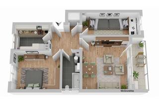 Wohnung kaufen in 95666 Mitterteich, 3-Zimmer-Wohnung mit Balkon und Garage in Mitterteich