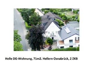 Wohnung mieten in 49078 Hellern, Helle 2,5-Zimmer Dachgeschosswohnung in Osnabrück-Hellern