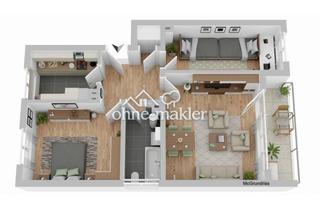 Wohnung kaufen in 95666 Mitterteich, 3-Zimmer-Wohnung mit Balkon und Garage in Mitterteich