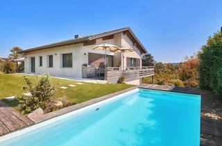 Villa kaufen in 82279 Eching, Familienvilla mit Pool, luftigem Strandhausflair, Seeblick, Lift und Einliegerwohnung in Seenähe