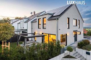 Doppelhaushälfte kaufen in 90579 Langenzenn, Ihr neues Zuhause entsteht hier: hochwertige Doppelhaushälfte von LUXHAUS in Langenzenn