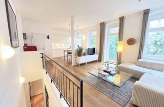 Wohnung kaufen in Naunynstraße 68, 10997 Kreuzberg, Zwei Etagen, zwei Balkone, null Provision – Ruheoase im offenen Grundriss