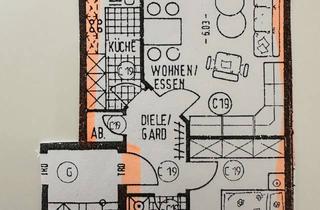 Wohnung mieten in Grauengasse, 06526 Sangerhausen, Schöne 2-Zimmer-Wohnung mit Balkon und Einbauküche in Sangerhausen