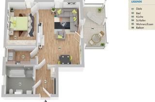 Wohnung mieten in 93083 Obertraubling, Toll strukturierte 2-Zimmer Wohnung mit großer Südterrasse und Garten, zentral in Obertraubling!