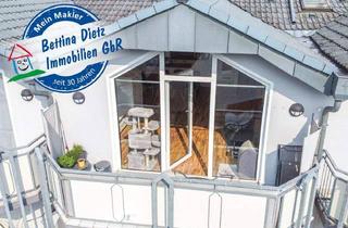 Wohnung kaufen in 64846 Groß-Zimmern, Groß-Zimmern - DIETZ: Helle freundliche 3-Zimmer Dachgeschosswohnung in Groß-Zimmern mit Garage und sonnigem Balkon