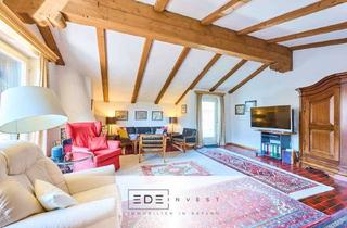 Wohnung kaufen in 83684 Tegernsee, Tegernseer Wohntraum: Stilvolle Dachgeschosswohnung mit Blick in die Berge