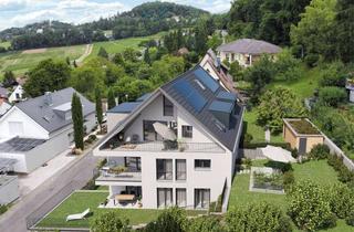 Wohnung kaufen in Becherwaldstraße 18, 79249 Merzhausen, Exklusive Gartenwohnung, 2-Zimmer, großzügiger Privatgarten und Panoramablick über Freiburg.