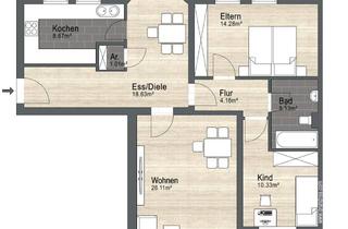 Wohnung mieten in Rosenstr. 2f, 15374 Müncheberg, schöne 3-Zimmer Wohnung im Wohnpark Müncheberg