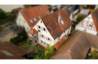 Einfamilienhaus kaufen in 74538 Rosengarten, Einfamilienhaus mit Maisonette-Wohnung und charmantem Fachwerk-Charakter