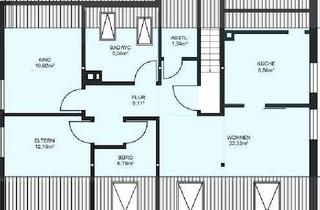 Wohnung mieten in 71134 Aidlingen, Dachgeschosswohnung mit 4 Zimmern, 75 m² in Aidlingen