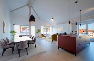 Penthouse mieten in 65462 Ginsheim-Gustavsburg, Exklusive barrierefreie Neubau-Penthousewohnung mit 3 Dachterrassen in Altrheinnähe