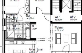Wohnung mieten in Prinzenstraße 20a, 58332 Schwelm, Neuwertige 2-Zimmer Wohnung im 1. OG in Schwelm