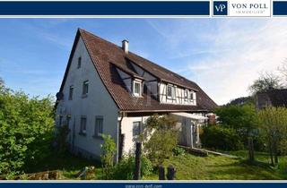 Bauernhaus kaufen in 74599 Wallhausen, Ihr Wohnerlebnis im Grünen - Großes Bauernhaus mit Scheunenanbau und Hallengebäude bei Wallhausen