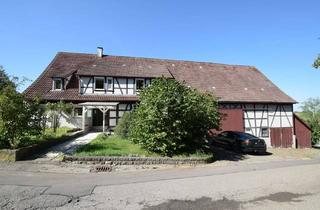 Bauernhaus kaufen in 74599 Wallhausen, Ihr Wohnerlebnis im Grünen - Großes Bauernhaus mit Scheunenanbau und Hallengebäude bei Wallhausen
