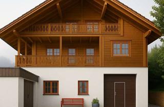 Haus kaufen in 96476 Bad Rodach, Traumhaftes XXL-Holzblockhaus - mit viel Outdoor-Bereich, Sauna & zusätzlichen Nutzflächen !