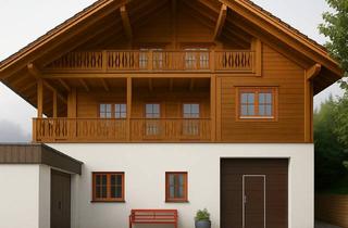 Haus kaufen in 96476 Bad Rodach, Traumhaftes XXL-Holzblockhaus - mit viel Outdoor-Bereich, Sauna & zusätzlichen Nutzflächen !