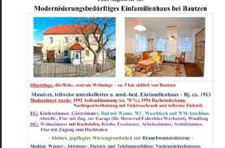 Einfamilienhaus kaufen in 02625 Bautzen, Bautzen - Modernisierungbeürftiges Einfamilienhaus bei Bautzen