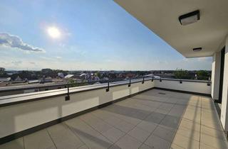 Penthouse mieten in Mainstraße 13-15, 68642 Bürstadt, Exklusives Penthouse mit großer Dachterrasse, Weitblick, Aufzug & PV-Strom uvm.