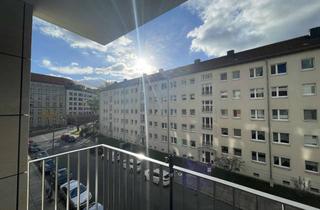 Immobilie mieten in 01067 Wilsdruffer Vorstadt/Seevorstadt-West, * modernes, komplett möbliertes Appartement mit Balkon im Stadtzentrum *