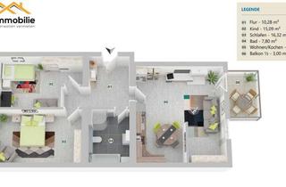 Wohnung mieten in 38368 Mariental, gemütliche 3 Zimmer-Wohnung in Mariental mit Balkon