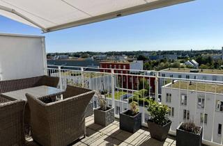 Wohnung kaufen in 85757 Karlsfeld, Traumhafte Dachterrassenwohnung mit Alpenblick und 123 qm WFL, 2,70m Raumhöhe