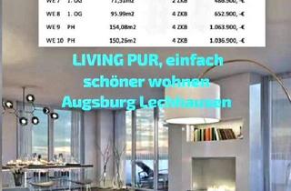 Wohnung kaufen in 86167 Augsburg, Augsburg - NEUBAU Schöner WOHNEN LIVING PUR barrierefrei, ruhig, modern !