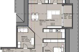 Wohnung kaufen in Lessingstraße, 63791 Karlstein, KfW40 / Neubau: Komfortable DG-Wohnung mit Kühlung/Heizung über Wärmepumpe