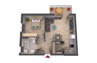 Wohnung kaufen in Waldstraße, 74906 Bad Rappenau, Neubauprojekt: Hochwertige 2-Zimmer- Wohneinheit mit Balkon, TG und Aufzug !