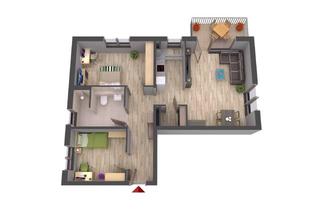 Wohnung kaufen in Waldstraße, 74906 Bad Rappenau, Neubauprojekt: Hochwertige 3-Zimmer-Wohneinheit mit Balkon, TG und Aufzug !
