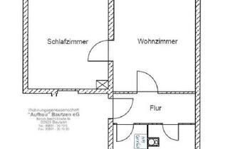 Wohnung mieten in Hegelstraße 31, 02625 Bautzen, 2 Zimmer. 2. Etage. 100 % Wohlgefühl mit Dusche!