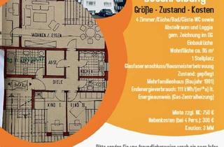 Wohnung mieten in 56457 Westerburg, Helle 4-Zimmer Dachgeschosswohnung mit Loggia in Westerburg