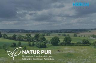 Haus kaufen in 91726 Gerolfingen, NATUR PUR – Einzigartiger Bungalow direkt am Feldrand in Gerolfingen-Aufkirchen