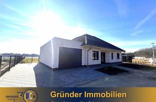 Haus kaufen in 49770 Herzlake, Provisionsfrei für Käufer: Exklusiver KFW 55 -Walmdachbungalow am See - Traumhaft