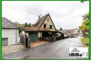 Einfamilienhaus kaufen in 75417 Mühlacker, freistehendes Einfamilienhaus mit Garten, Dachterrasse, Garage und großem Aussenstellplatz