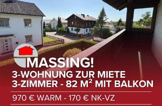 Wohnung mieten in 84323 Massing, Massing! 3-Zimmerwohnung in bevorzugter Siedlungslage mit Garage und Stellplatz (251010)