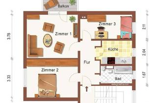 Wohnung mieten in 15295 Brieskow-Finkenheerd, Helle 3-Zimmer Wohnung mit Balkon in Brieskow-Finkenheerd