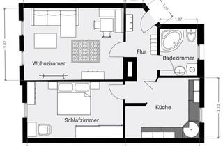 Wohnung mieten in Leipziger Str. 16, 04643 Geithain, Ruhige 2-Raumwohnung im Zentrum von Geithain