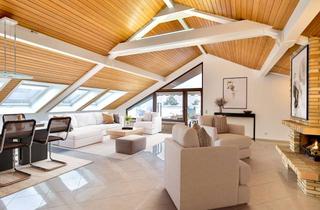 Wohnung kaufen in 71701 Schwieberdingen, Außergewöhnliche Dachgeschosswohnung mit 3 Balkonen und Tiefgaragenstellplatz