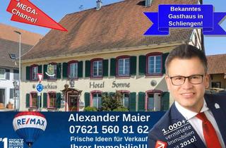 Gewerbeimmobilie kaufen in 79418 Schliengen, Interessante und GÜNSTIGE Chance zentral in Schliengen! Gasthaus mit Restaurant zu verkaufen!