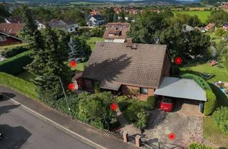 Einfamilienhaus kaufen in 35096 Weimar, Ein Zuhause mit Weitblick - Einfamilienhaus mit Panorama-Aussicht und großem Garten, 360°-Rundgang