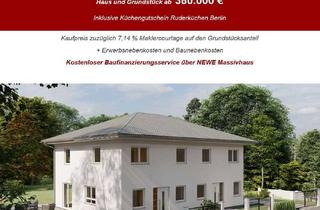Haus kaufen in Ahornstraße 10, 16227 Eberswalde, Doppelhauhälfte in Eberswalde in Massivbauweise. Angebotspreis für Haus und Grundstück.