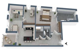 Wohnung kaufen in 61118 Bad Vilbel, Bad Vilbel - 3 Zimmer ETW - Bodenbelag und Fliesen aussuchen und einziehen!