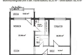 Wohnung mieten in 76149 Neureut, Helle 2-Zimmer Wohnung mit Balkon im 2. OG in Karlsruhe-Neureut