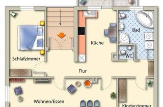 Wohnung mieten in 67346 Speyer, auch für nur 1 Jahr , Helle 3-Zimmer Wohnung mit Balkon im 2. OG in Speyer-West