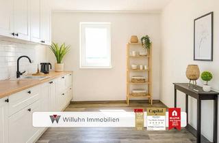 Wohnung mieten in Krostitzer Straße, 04509 Schönwölkau, Traumhafte Wohnung mit Garten & Terrasse | Hochwertig saniert | Fußbodenheizung | Dusche & Wanne
