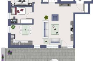 Penthouse mieten in Hundhausenstrasse, 41515 Grevenbroich, Zentrale helle 3-Zimmer Penthousewohnung mit großer Südterasse
