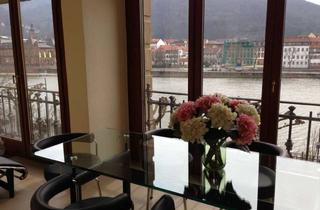Immobilie mieten in 69120 Neuenheim, Traumlage ,Terrasse mit Schloßblick, 2 Etagen, eig. Eingang, Klavier , Himmelbett