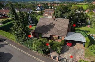 Einfamilienhaus kaufen in 35096 Weimar, Weimar (Lahn) - Roth - Ein Zuhause mit Weitblick - Einfamilienhaus mit Panorama-Aussicht und großem Garten, 360°-Rundgang