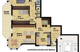Wohnung mieten in Wilhelmstraße, 73084 Salach, 3 ½-Zimmer-Whg. ca. 92 m² Wfl., 4. OG mit super Balkon/Aussicht - frei ab 01.12.2025